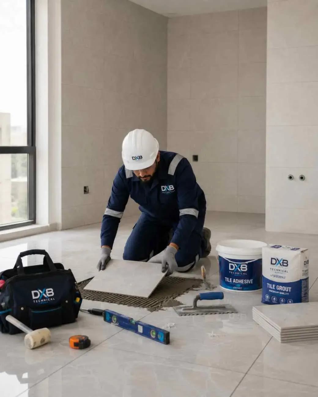 professional Marble and tile installation service provider in dubai installing tile and looks from dubai technical works the trusted handyman service provider in dubai
