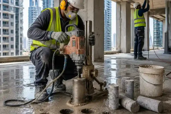 Concrete Core Drilling for MEP Services in JLT Dubai